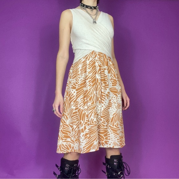 Anthropologie Lola cross wrap printed summer dress size small - Picture 3 of 8